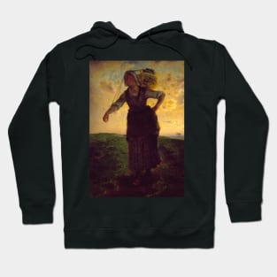 A Norman Milkmaid at Greville by Jean-Francois Millet Hoodie